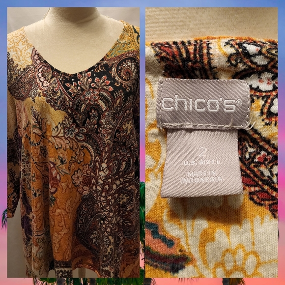 Chico's Blouse tee - Picture 4 of 5